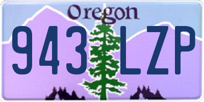 OR license plate 943LZP