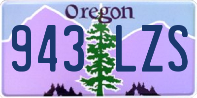 OR license plate 943LZS