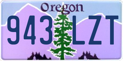 OR license plate 943LZT