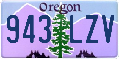 OR license plate 943LZV