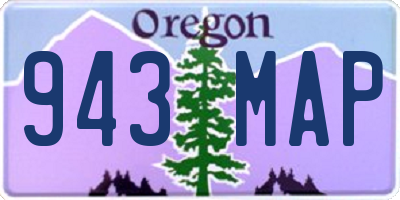 OR license plate 943MAP