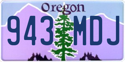 OR license plate 943MDJ
