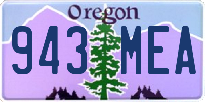 OR license plate 943MEA
