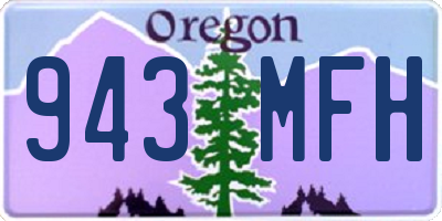 OR license plate 943MFH