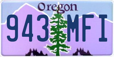 OR license plate 943MFI