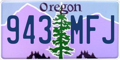 OR license plate 943MFJ