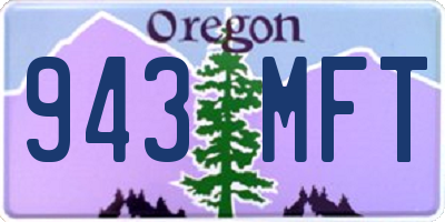 OR license plate 943MFT