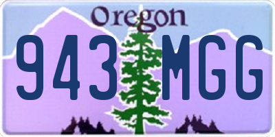 OR license plate 943MGG