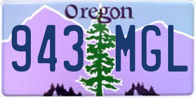 OR license plate 943MGL