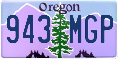OR license plate 943MGP