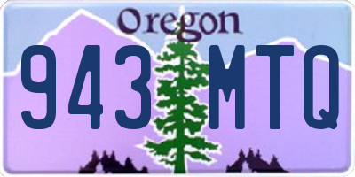 OR license plate 943MTQ