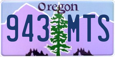OR license plate 943MTS