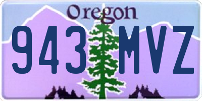 OR license plate 943MVZ