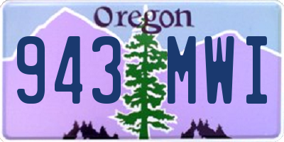OR license plate 943MWI