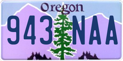 OR license plate 943NAA