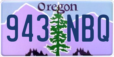 OR license plate 943NBQ