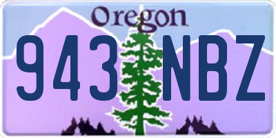 OR license plate 943NBZ