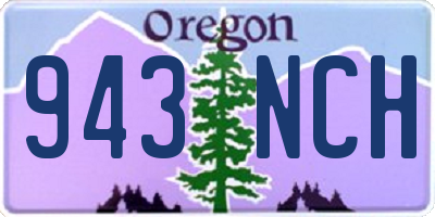 OR license plate 943NCH