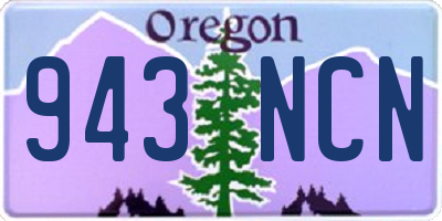 OR license plate 943NCN