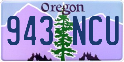 OR license plate 943NCU