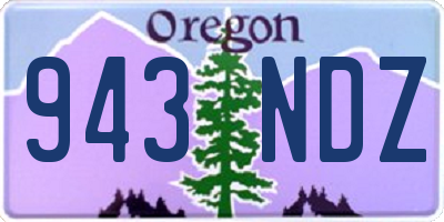 OR license plate 943NDZ