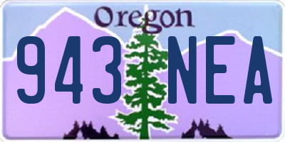 OR license plate 943NEA