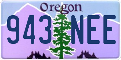 OR license plate 943NEE