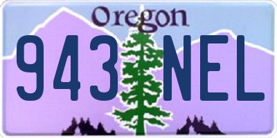 OR license plate 943NEL