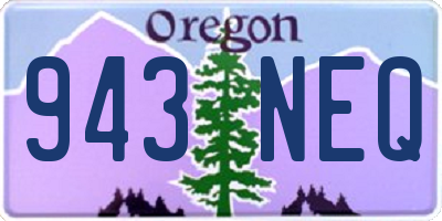 OR license plate 943NEQ