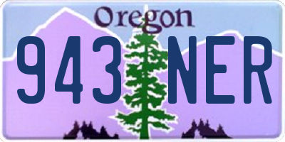 OR license plate 943NER