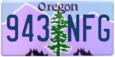 OR license plate 943NFG