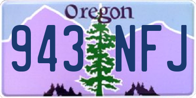 OR license plate 943NFJ
