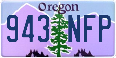 OR license plate 943NFP