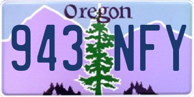 OR license plate 943NFY