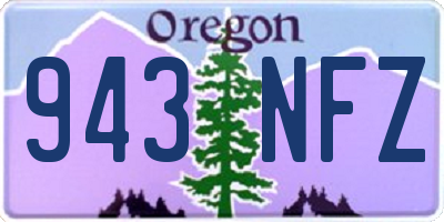 OR license plate 943NFZ