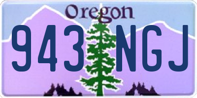 OR license plate 943NGJ