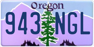 OR license plate 943NGL