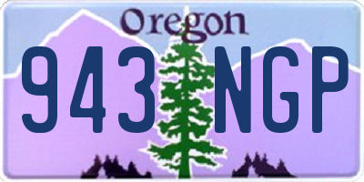 OR license plate 943NGP