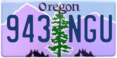 OR license plate 943NGU