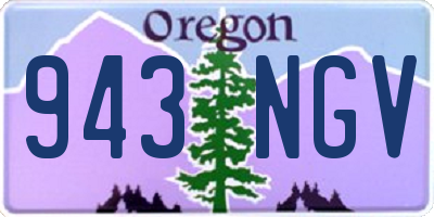 OR license plate 943NGV