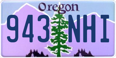 OR license plate 943NHI