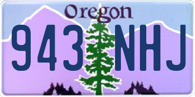 OR license plate 943NHJ