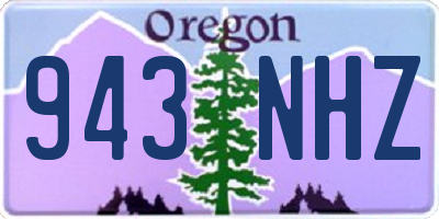 OR license plate 943NHZ