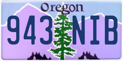 OR license plate 943NIB