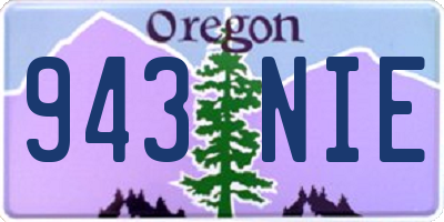 OR license plate 943NIE