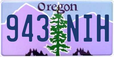 OR license plate 943NIH