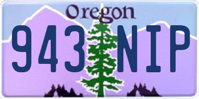 OR license plate 943NIP