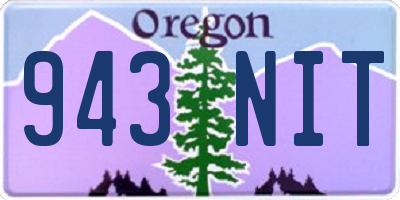 OR license plate 943NIT