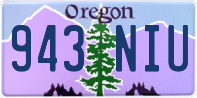 OR license plate 943NIU