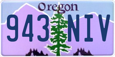 OR license plate 943NIV